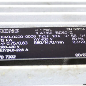 siemens-1LA7166-1BD60-Z-3-phase-electric-motor-used-2