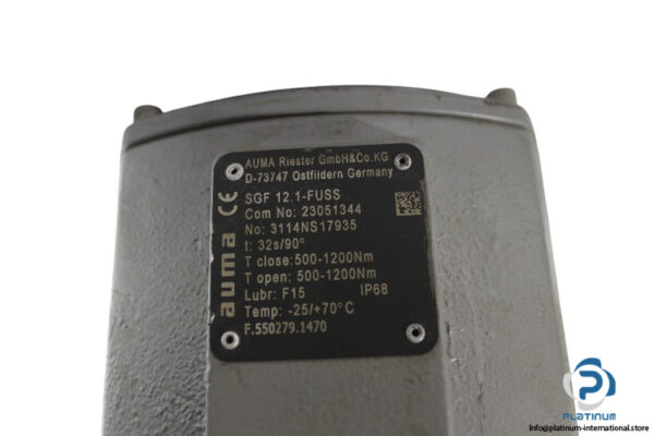 auma-SGF-12.1-FUSS-electric-actuator-used-1