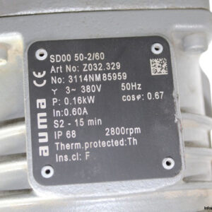 auma-SGF-12.1-FUSS-electric-actuator-used-2