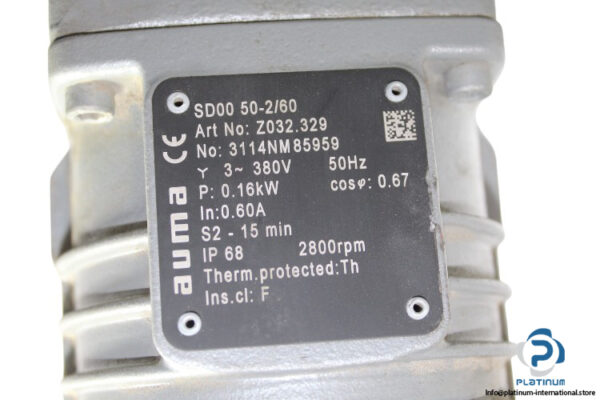 auma-SGF-12.1-FUSS-electric-actuator-used-2