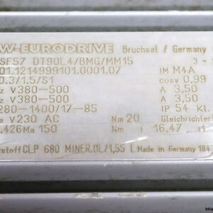 sew-SF57-DT90L4_BMG_MM15-helical-worm-gearmotor-used-5