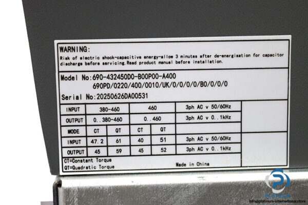 parker-690-432450D0-B00P00-A400-variable-frequency-drive-(new)-3