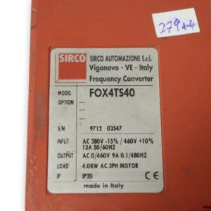 sirco-FOX4TS40-frequency-converter-(used)-3