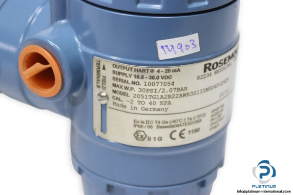rosemount-2051TG3A2B22AWR3S1I1M5D4P1Q4Q8-pressure-transmitter-new-1
