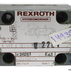 rexroth-4-WE-6-J51_AGW-220V-directional-spool-valve-used-2