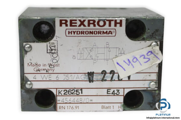 rexroth-4-WE-6-J51_AGW-220V-directional-spool-valve-used-2