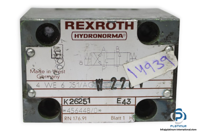 rexroth-4-WE-6-J51_AGW-220V-directional-spool-valve-used-2