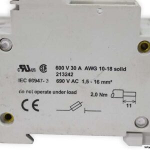 siemens-3NW7-031-cylindrical-fuse-holder-(used)-2