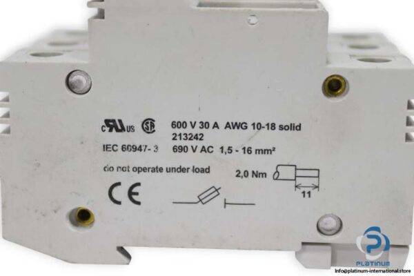 siemens-3NW7-031-cylindrical-fuse-holder-(used)-2