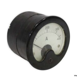 0-400A-round-analog-ammeter-panel-(used)