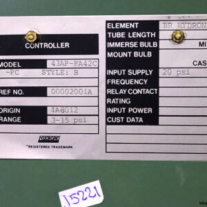 foxboro-43AP-FA42C-pneumatic-controller-used-5