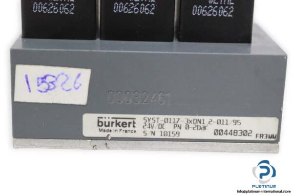 burkert-SYST-0117-3XDN1-2-011_95-solenoid-valve-block-used-3