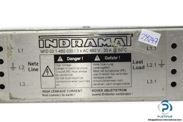 indramat-NFD-02.1-480-030-power-line-filter-(used)-2