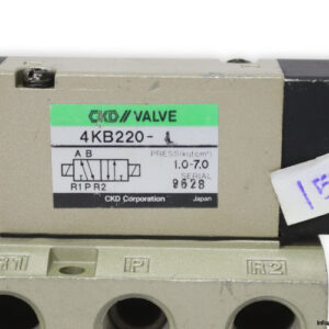 ckd-4KB220-1-double-solenoid-valve-(used)-2