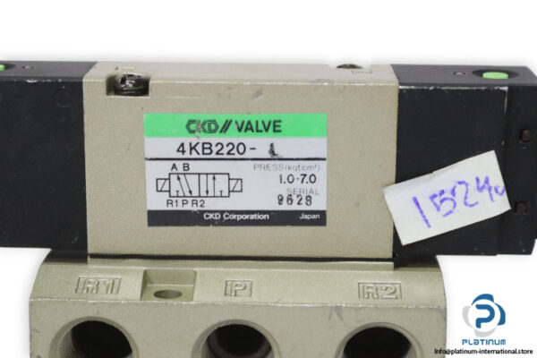 ckd-4KB220-1-double-solenoid-valve-(used)-2