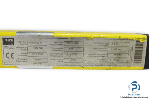 sick-FGSE450-11-safety-light-curtain-(used)-5