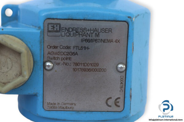 endress-hauser-FTL51H-AGW2DC2G5A-vibronic-point-level-switch-(used)-2