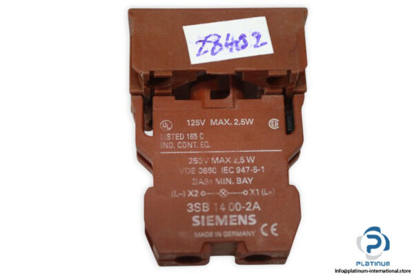 siemens-3SB1400-2A-lamp-holder-(Used)-1
