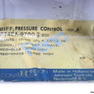 johnson-controls-P74EA-9700-differential-pressure-control-switch-(used)-2