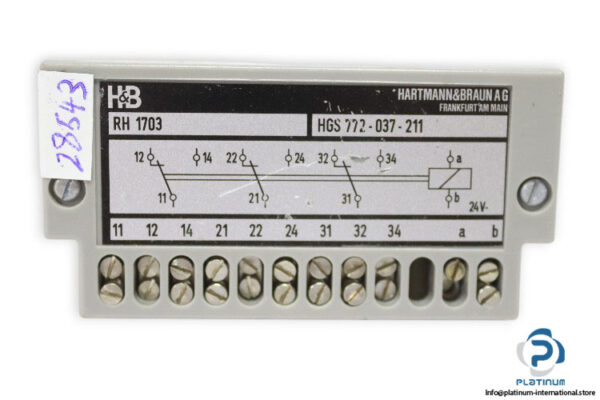 hartmann-braun-hgs-772-037-211-relay-module(used)-1