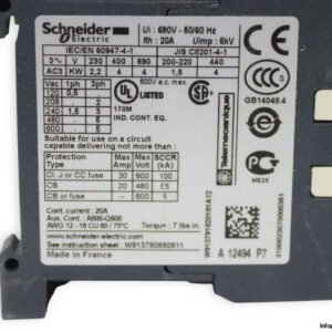 SCHNEIDER-LC1K0910P7-contactor(new-carton)-2