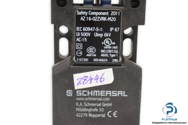 schmersal-az16-02zvrk-m20-safety-switch(used)-1