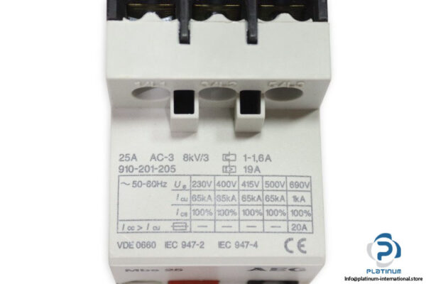 aeg-MBS-25-1-1.6A-manual-motor-starter-(new)-3