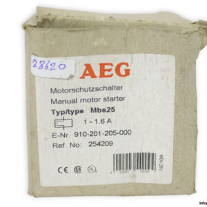 aeg-MBS-25-1-1.6A-manual-motor-starter-(new)-4