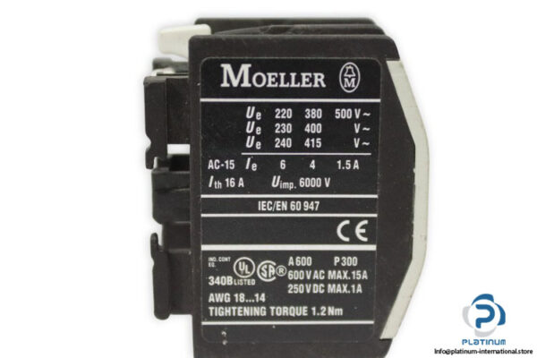 moeller-DILM150-XHI11-auxiliary-contact-module-(Used)-2