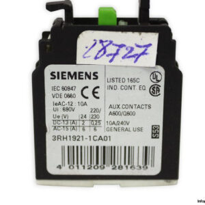 siemens-3RH1921-1CA01-contact-module-(Used)-2
