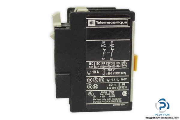 telemecanique-LA1DN02-auxiliary-contact-block-(Used)-2