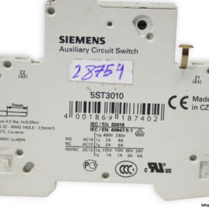 siemens-5ST301-AS-auxiliary-contact-switch-(Used)-2