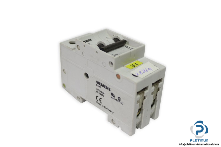 siemens-5SX22-D1-miniature-circuit-breaker-used
