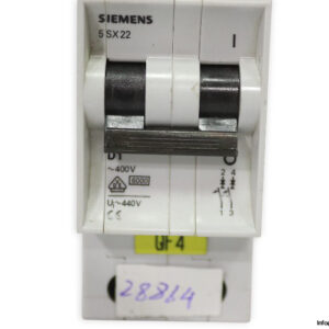 siemens-5SX22-D1-miniature-circuit-breaker-used-1