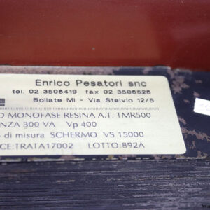 enrico-pesatorl-snc-A.T.TMR500-single-phase-resin-transformer-used-1