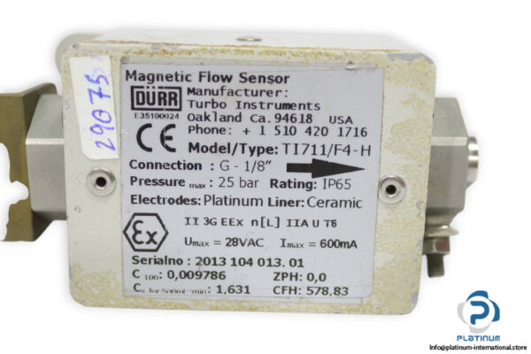 durr-ti711-f4h-magnetic-flow-sensor(used)-1