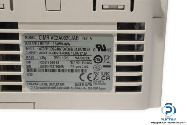 yaskawa-CIMR-VC2A0020JAB-frequency-inverter-(New)-4