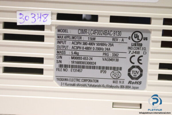 yaskawa-CIMR-LC4F0024BAC-9130-frequency-inverter-(New)-3