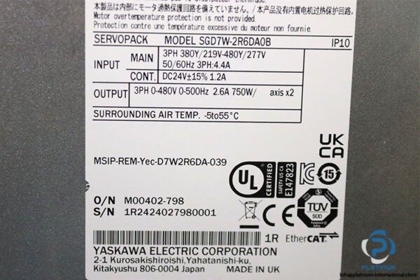 yaskawa-SGD7W-2R6DA0B-ac-servo-driver-(New)-5