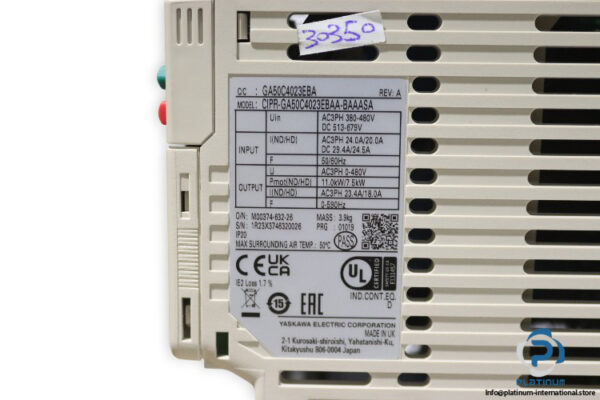 yaskawa-CIPR-GA50C4023EBAA-BAAASA-frequency-inverter-(New)-4