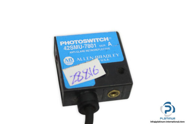 allen-bradley-42SMU-7801-photoswitch-anti-glare-retroreflective-sensor-(Used)-1
