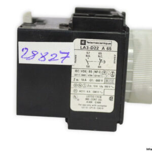 telemecanique-LA3-D22-A65-time-delay-auxiliary-contact-block-(Used)-2