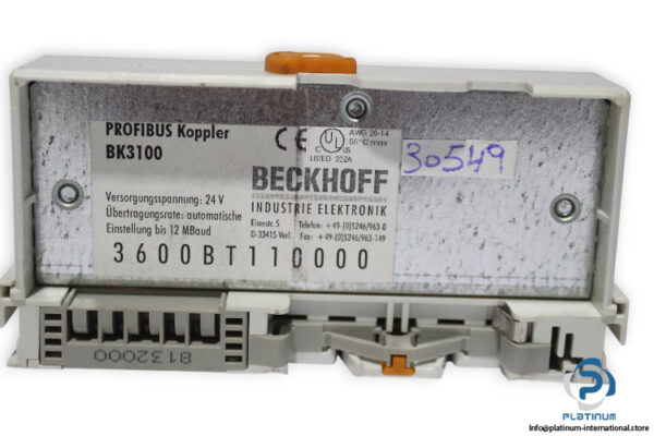 Beckhoff-BK3100-profibus-coupler(used)-3