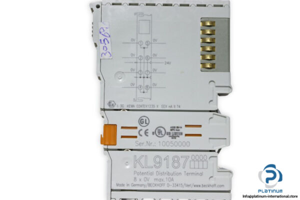 Beckhoff-KL9187-potential-distribution-terminal(used)-2
