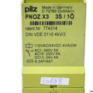 pilz-pnoz-x3-3s-1o-774314-safety-relay(used)-2