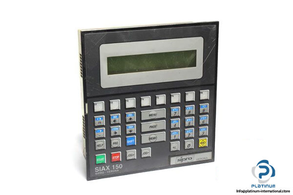 sipro-siax-150-operator-panel