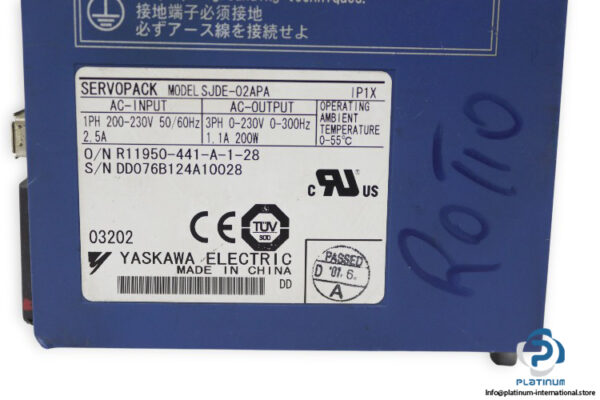 yaskawa-SJDE-02APA-servopack-used-2