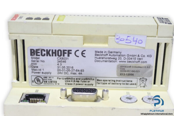 beckhoff-CX8031-embedded-pc-with-profibus-new-3