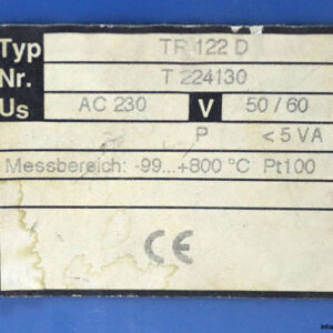 ziehl-TR-122-D-temperature-relay-(Used)-2