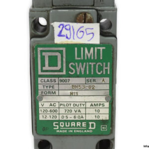square-d-BM-53-B2-limit-switch-with-actuator-(Used)-1